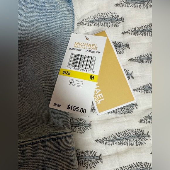 Michael kors Mini Denim front Button-Down Dress - Picture 6 of 7